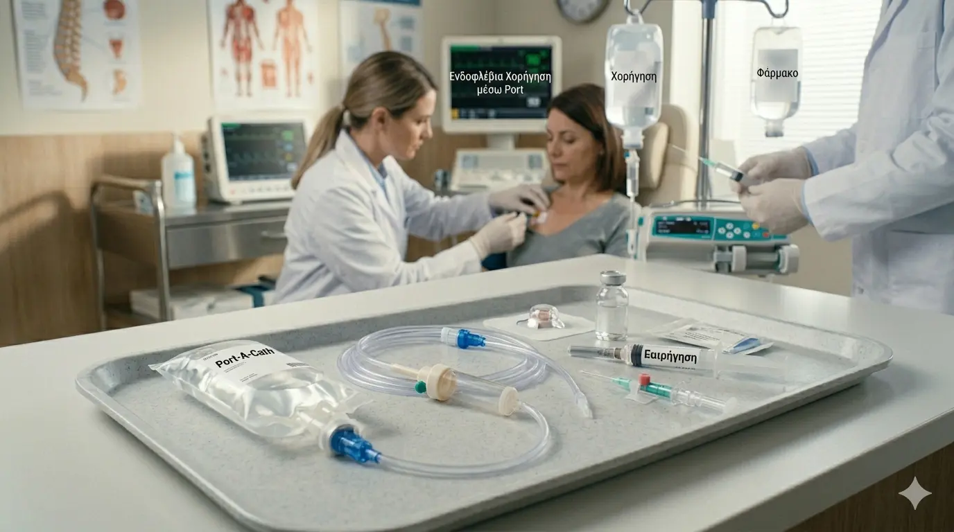 Ενδοφλέβια Χορήγηση μέσω Port